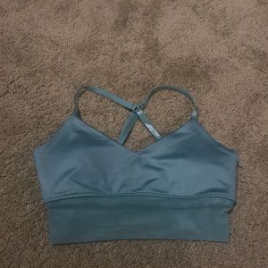 S Blue-Green Forever21 Sports Bra